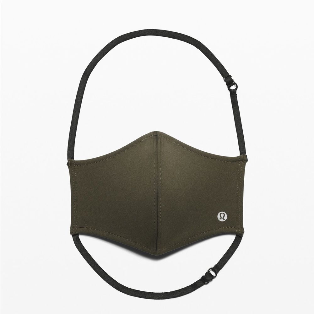 Lululemon Double Strap Face Mask Dark Olive